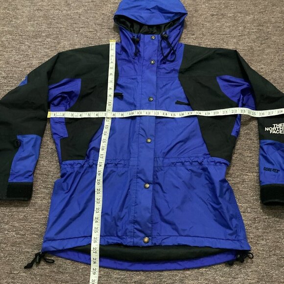 VTG 90s The North Face Jacket Men's Small Blue Black Gore-Tex Mountain Guide‎ - Picture 10 of 14